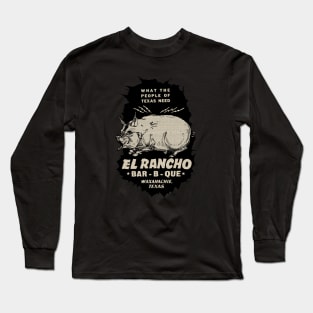 Vintage Texas Barbeque Long Sleeve T-Shirt